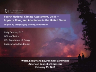 Craig Zamuda, Ph.D. Office of Policy U.S. Department of Energy Craig.zamuda@hq.doe