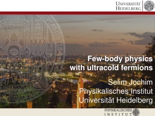 Few-body physics with ultracold fermions