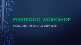 Portfolio workshop