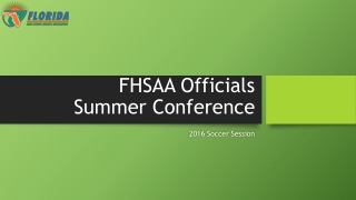 FHSAA Officials Summer Conference