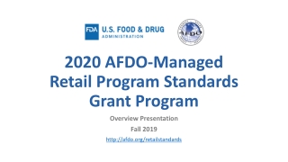 2020 AFDO-Managed Retail Program Standards Grant Program