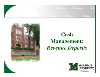 Cash Management: Revenue Deposits