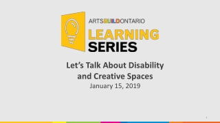 Let’s Talk About Disability and Creative Spaces January 15, 2019