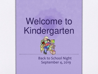 Welcome to Kindergarten