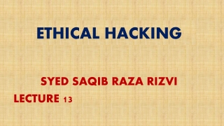 ETHICAL HACKING