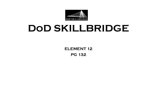 DoD SKILLBRIDGE