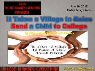 It Takes a Village to Raise Send a Child to College by Elyse Danckers &amp; JP Paulus