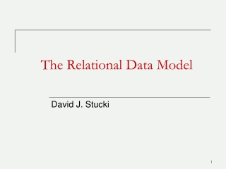 The Relational Data Model