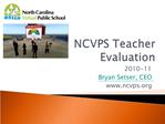 NCVPS Teacher Evaluation