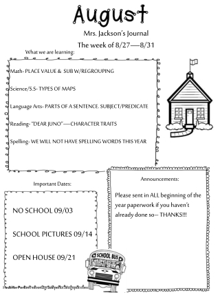 Math- PLACE VALUE &amp; SUB W/REGROUPING Science/S.S- TYPES OF MAPS