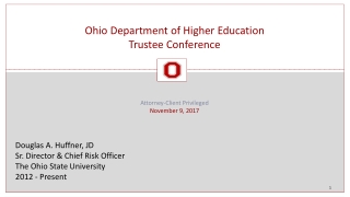 Ohio Department of Higher Education Trustee Conference