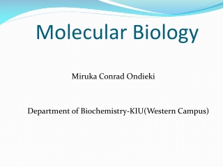 Molecular Biology