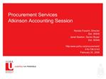 Procurement Services Atkinson Accounting Session