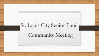 St. Louis City Senior Fund