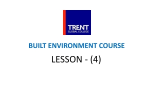 BUILT ENVIRONMENT COURSE