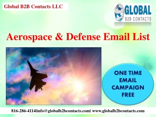 Aerospace & Defense Email List
