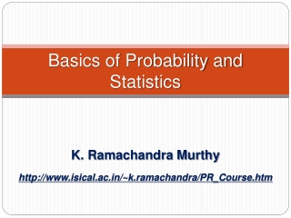 Basics of Probability and Statistics