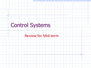 Control Systems