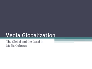 Media Globalization