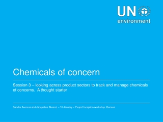 Chemicals of concern