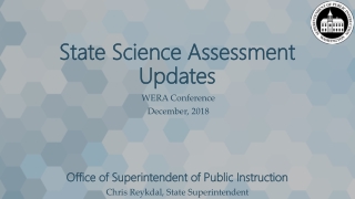 State Science Assessment Updates