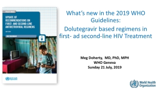 What’s new in the 2019 WHO Guidelines: