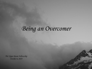 Being an Overcomer