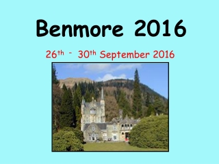 Benmore 2016