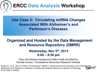 Use Case 3: Circulating miRNA Changes Associated With Alzheimer’s and Parkinson’s Diseases