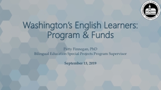 Washington’s English Learners: Program &amp; Funds