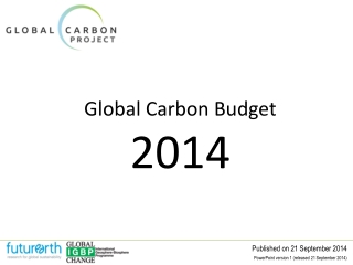 Global Carbon Budget