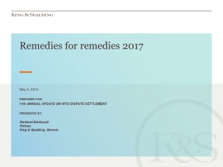 Remedies for remedies 2017