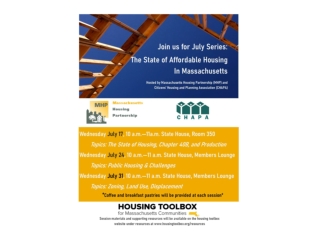 Increase the supply of affordable housing in the state