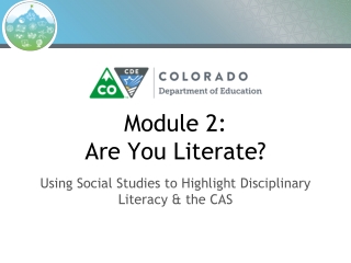 Module 2: Are You Literate?