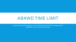 ABAWD Time Limit