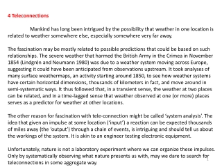4 Teleconnections