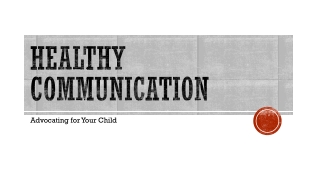 Healthy Communication