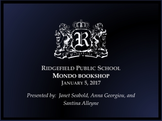 Ridgefield Public School Mondo bookshop January 5, 2017