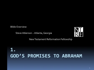 1. God’s Promises to Abraham