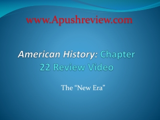 American History: Chapter 22 Review Video