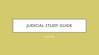 Judicial Study Guide