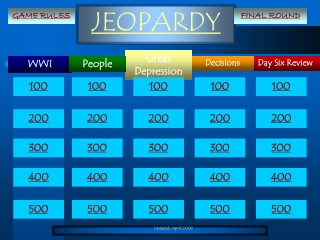 JEOPARDY