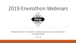 2019 Envirothon Webinars