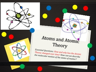 Atoms and Atomic Theory