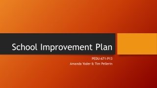 School Improvement Plan