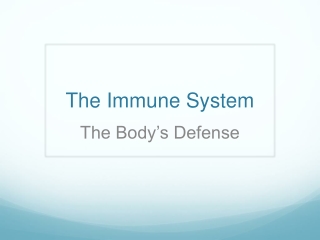 The Immune System