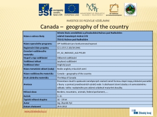 Canada – geography of the country