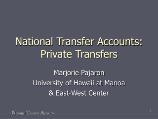 National Transfer Accounts: Private Transfers