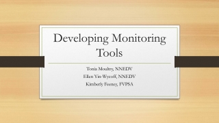 Developing Monitoring Tools