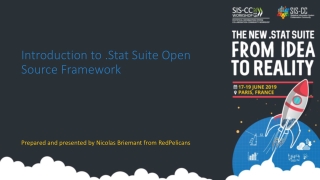 Introduction to .Stat Suite Open Source Framework